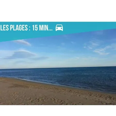 Prázdninový dům Narbonnais Avec Chambre- Proche Des Plages-jardin-terrasse-parking Narbonne